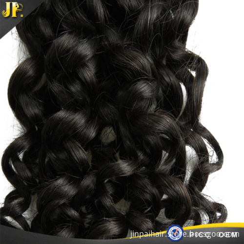 Double Drawn Weft Grade 8A Human Mongolian Jerry Curly Roll Hair